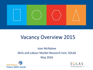 Vacancy Overview 2015 Web Presentation