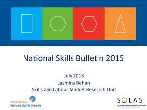 National Skills Bulletin 2015 - Key Findings Presentation